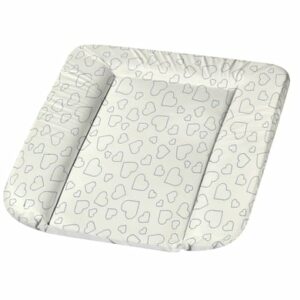 Alvi® Wickelauflage Molly Folie Hearts White 70 x 53 cm