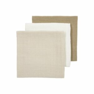 MEYCO Mullwindeln 3er Pack Offwhite/Soft Sand/Taupe 70 x 70 cm