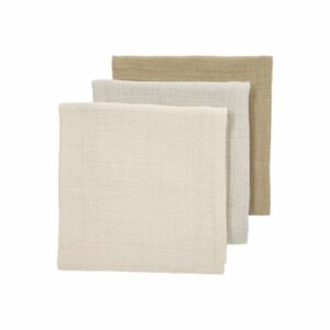 MEYCO Mullwindeln 3er Pack Soft Sand/Greige/Taupe 70 x 70 cm