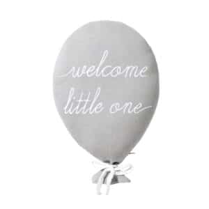 Nordic Coast Company Dekokissen Ballon welcome little one grau