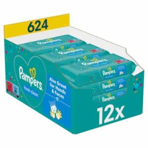 Pampers Feuchttücher Fresh Clean 624 Tücher (12 x 52 Stk)