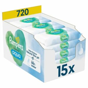 Pampers Feuchttücher Harmonie Aqua 720 Tücher (15 x 48 Stk)