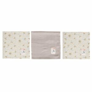 bébé jou® Mull Spucktücher 3er Pack Fabulous Wish Grey