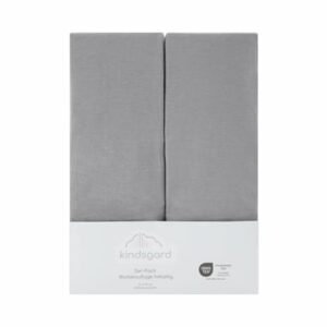 kindsgard Wickelauflagenbezug bekjelig 2er-Pack 85 x 75 cm grau